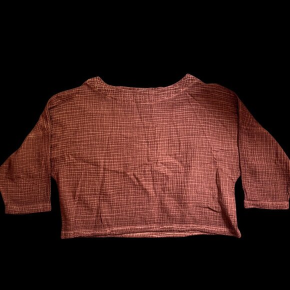Pokoloko Terracotta long sleeve boat neck top - Picture 1 of 2
